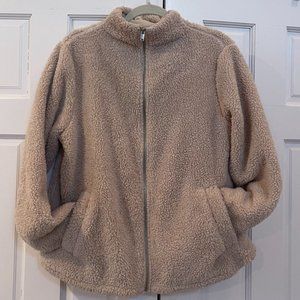 Divided Fluffy Teddy jacket with Zipper